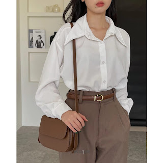 kemeja by ECINOS Rekomendasi Outfit Korean Style Part 2 (disertai LINK SHOPEE)