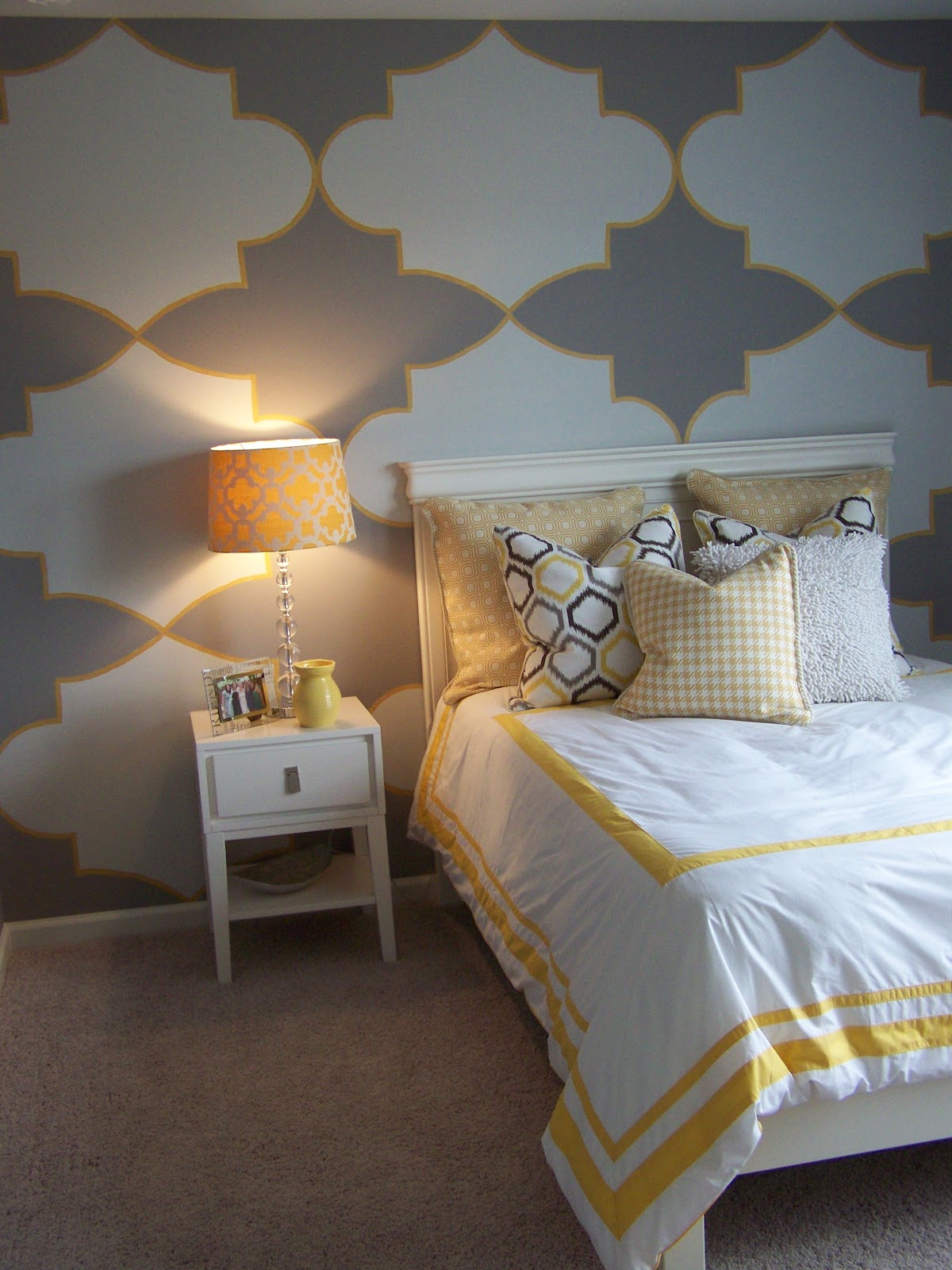 Gray and Yellow  Teen  Tween Room  Design Dazzle