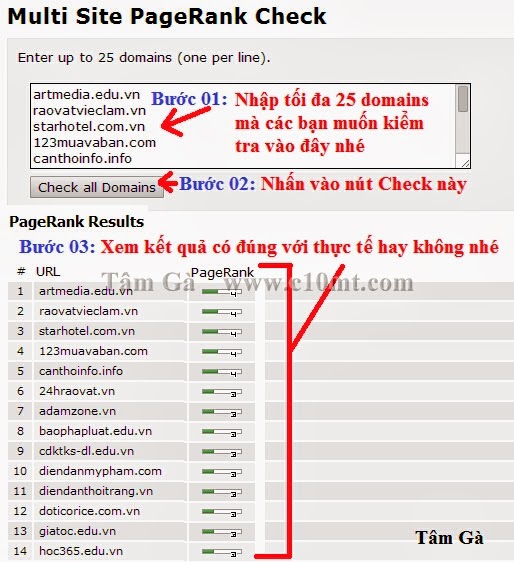 Icheckrank Multi Sites Pagerank Checker | SEO Tool Kiểm Tra Pagerank Nhiều Website