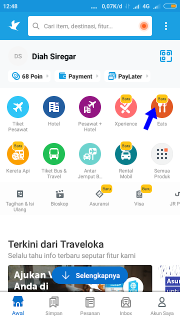 pengalaman mengenyangkan traveloka