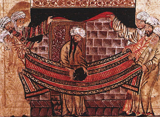 Baphomet, Maomé segurando a Pedra Negra diante da Caaba