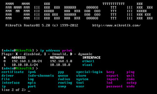 TUTORIAL PERINTAH DASAR MIKROTIK