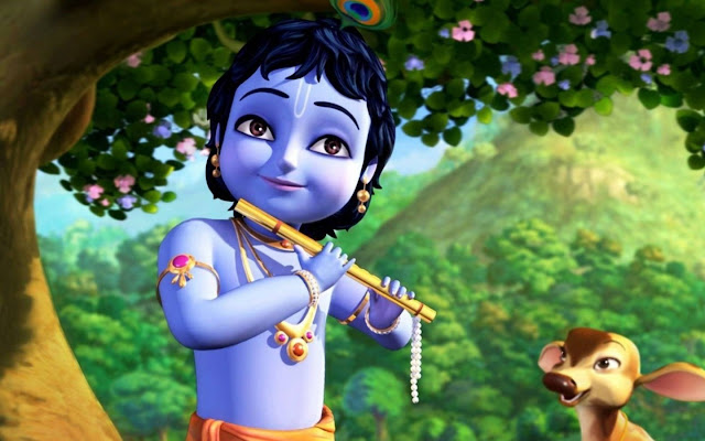 Why is Krishna Blue?