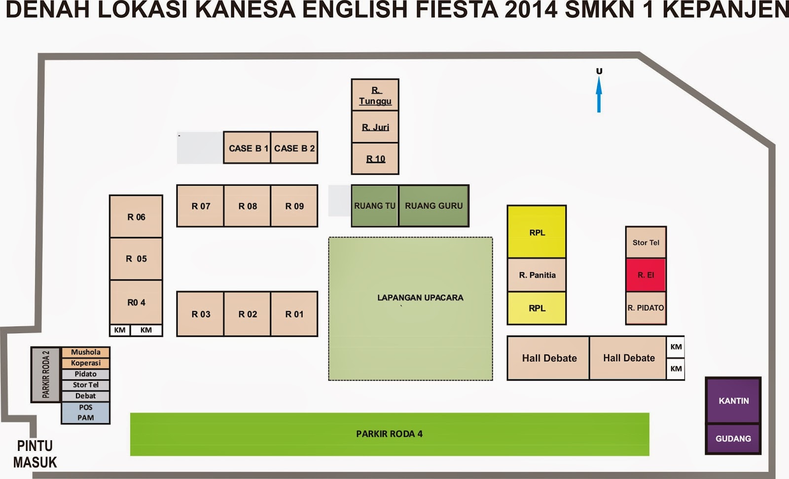 Kanesa English Fiesta 2014 Denah Sekolah Smkn 1 Kepanjen