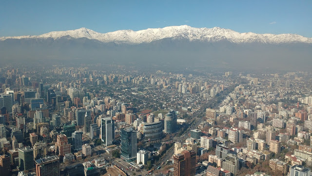 Vistas desde Edificio Costanera, Santiago de Chile