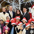 Prince Albert and Princess Charlene attend the Christmas gifts distribution