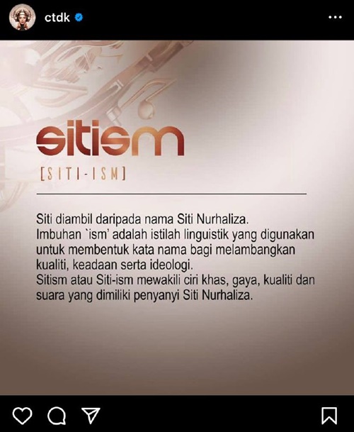 Siti Nurhaliza, SITISM