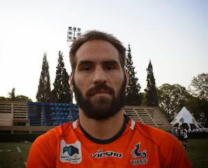 Álvaro Galindo, tercera línea del seleccionado mayor de Tucumán.