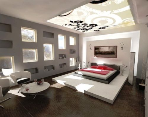 Modern interior decoration bedroom contemporary style luxury bed-6