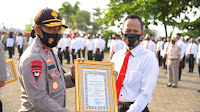 Polda Lampung Berikan Penghargaan Kepada Anggota Polri Berperestasi
