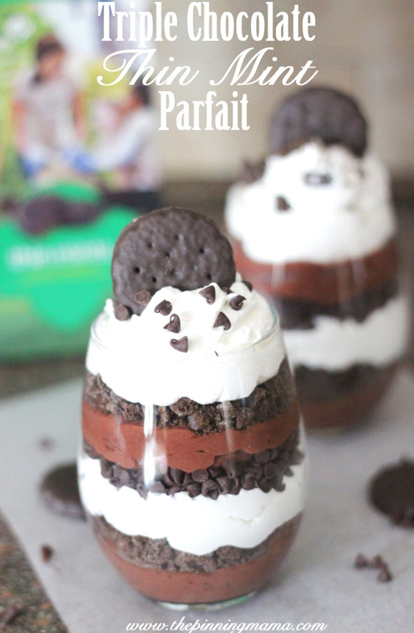 Triple Chocolate Thin Mint Parfaits http://goo.gl/5aeWi3