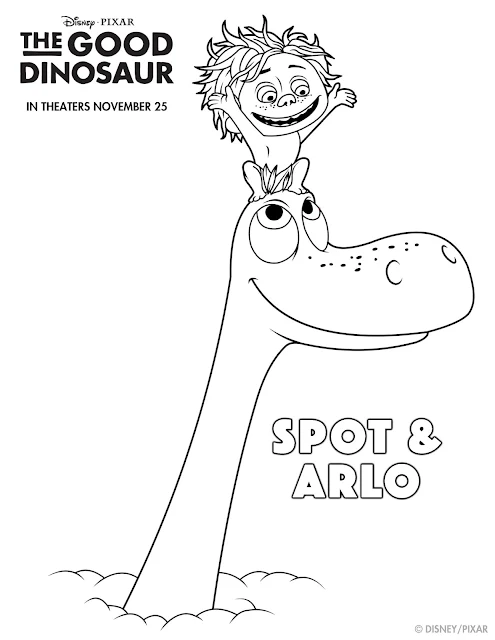 THE GOOD DINOSAUR- - Coloring & Activity Sheets  via  www.productreviewmom.com