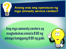 Filed under the category of Abu Dhabi, Al Ain, consulates, Crackdown, Dubai, Embassies, Emirati population, EXPATRIATES, Filipinos in the UAE, illegal residency, illegal residents, ofw, overseas Filipinos workers, United Arab Emirates  There are almost 700,000 overseas Filipinos workers (OFW) living in the United Arab Emirates (UAE), 450,000 of which live in Dubai comprising 21.3% of the total population of Dubai. It is the largest population of Filipinos in the UAE, followed by Abu Dhabi and Al Ain. OFWs in the UAE sent over US$500 million in remittances to the Philippines. The UAE is home to over 200 nationalities. Emirati population is only about 20% of the total population.   To address illegal residency issues, the UAE government is giving amnesty to the expatriates, giving them a chance to correct their residency status before the anticipated crackdown on illegal residents. The amnesty 3-month amnesty period will begin on August 1 until October 31 this year.  Embassies and various consulates representing the expatriates are also expected to coordinate with its nationals during the amnesty period.  Advertisement         Sponsored Links         Expatriates who are staying illegally in the UAE are encouraged to apply for the amnesty. For more information and guidance about what the amnesty is all about and how to avail of it, please check out these useful questions and answers concerning the amnesty to be given to the expats who have issues with their residency in the Gulf state.  1. What is the duration of the amnesty?  Residents can avail of the amnesty for three months from August 1 to October 31  2. Who are the people eligible for amnesty?  The individuals who are staying illegally in the country can apply for amnesty.  3.  What are the two options available for illegal residents under amnesty? Those who wish to exit the country can go back to their home countries without paying fines or facing a jail term. Or individuals can regularise their status by getting a new visa under a sponsor.  4.  Will those who entered the country illegally be given amnesty?  Yes. But they will exit the country with a two-year ban.  5. Will there be a permanent ban on reentering the UAE for those who avail of amnesty?  No. There will be no ban, and people can re-enter the country on valid visas.  6.  Will the applicant have to pay to overstay fines before modifying their illegal status?  No. Applicants of amnesty will get a waiver on all overstaying fines.  7. What kind of violations will not fall under the amnesty scheme? People who have been blacklisted and also those who have legal cases against them are not eligible for amnesty. All residency violations will fall under the amnesty scheme.  8. Can those who have an absconding report against them apply for amnesty?  Yes, Immigration authorities will remove the absconding report and issue exit permit without a ban.  9. Can applicants who modify their status apply for jobs in the UAE? A: Yes. Applicants can register in the virtual job market available on the website of the Ministry of Human Resources and Emiratisation  10. How long can those who modified their residency status stay in the country to look for jobs? A: People looking for jobs can obtain a six-month temporary visa to look for employment.  11. How can residents apply for amnesty?  A: Illegal residents wishing to exit the country can approach the Immigration department and get an exit permit.  12. What are the documents residents need to submit? A: Residents need to submit the original passport or EC (emergency certificate). They also need to submit an air ticket along with the application.  13. What is the fee for applying for exit permit? A: A fee of AED220 is charged on the exit permit.  14. What is the fee for modifying residency status? A: A fee of AED500 is charged.  15. Can residents without passports apply for amnesty? A: Yes, Residents without passports can also apply.  16. What is the time period to exit the country after getting the exit pass? A: Individuals have to exit within 10 days of getting the exit pass.  17. How can those who cannot come to the Immigration apply for amnesty? A: Immigration will issue exit permits based on medical reports or letter from the embassy or consulate.  18. How many amnesty service centers have authorities established across the UAE? A: A total of nine centers have been established at the centers of the General Directorates of Residency and Foreign Affairs across the UAE.  19. Where are the centers in Abu Dhabi located? A: Al Ain, Shahama, and Al Garbia  20. Where can people submit their documents in Dubai? A: At Al Aweer Immigration center  21. What is the location for other emirates? A: The amnesty centers are located at the Immigration Offices in the emirates.  22. What are the timings for the centers? A: The amnesty service centers will open from 8am to 8pm.  Families coming from war-torn countries like Syria and Yemen will be granted a one-year residence visa without restrictions attached.    Meanwhile, a social media post from the Philippine Embassy in the UAE said that for the OFWs who wish to be repatriated to the Philippines, the Philippine government will shoulder their one-way plane ticket and other fees.   However, the embassy clarifies that it is only applied to only those who are willing to go back home.  For more information regarding the details of the amnesty, keep in touch with  Philippine Embassy in Abu Dhabi or send an email to atn.abudhabi@gmail.com    For those who are in Dubai and the Northern Emirates, they can go to the Philippine Consulate in Dubai  or send an email to amnesty@pcgdubai.ae or call 04 220 7100    Filed under the category of Abu Dhabi, Al Ain, consulates, Crackdown, Dubai, Embassies, Emirati population, EXPATRIATES, Filipinos in the UAE, illegal residency, illegal residents, ofw, overseas Filipinos workers, United Arab Emirates  READ MORE:  Find Out Which Country Has The Fastest Internet Speed Using This Interactive Map    Find Out Which Is The Best Broadband Connection In The Philippines   Best Free Video Calling/Messaging Apps Of 2018    Modern Immigration Electronic Gates Now At NAIA    ASEAN Promotes People Mobility Across The Region    You Too Can Earn As Much As P131K From SSS Flexi Fund Investment    Survey: 8 Out of 10 OFWS Are Not Saving Their Money For Retirement    Can A Virgin Birth Be Possible At This Millennial Age?    Dubai OFW Lost His Dreams To A Scammer    Support And Protection Of The OFWs, Still PRRD's Priority