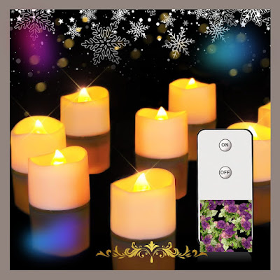 Homemory Flameless Tea Light Candles with Remote Control