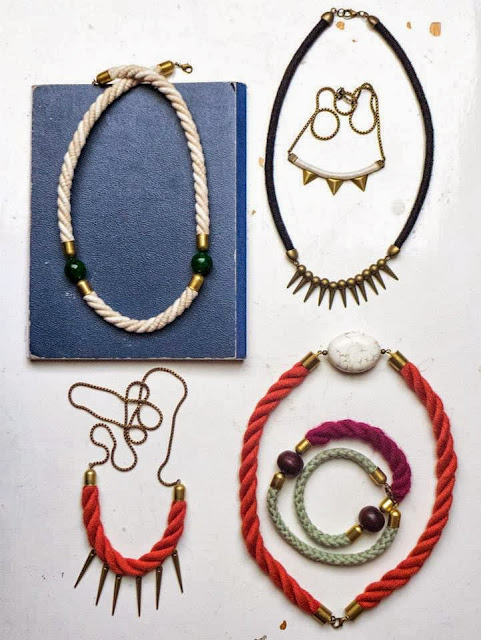 Necklaces from the new collection by Trincar Uvas