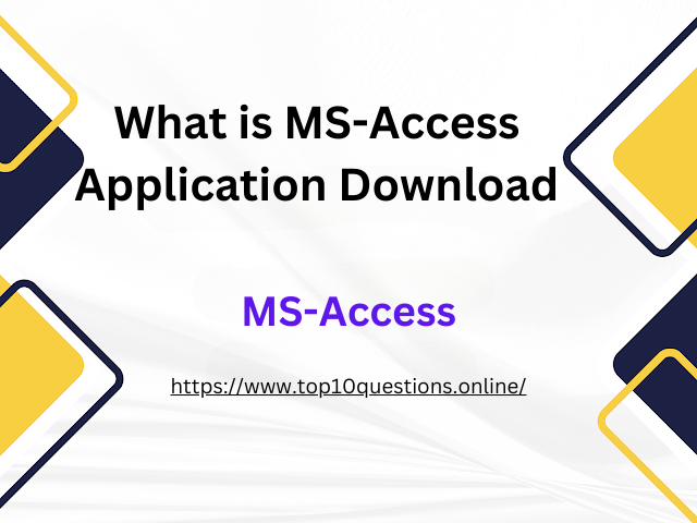 What is MS-Access Application Download