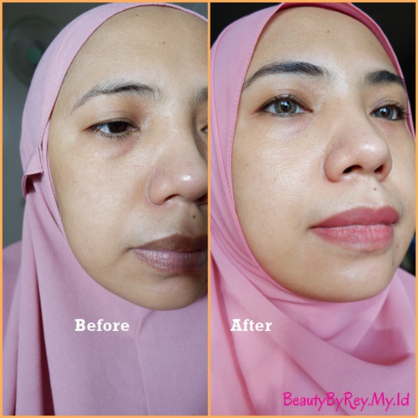 skintific barrier booster facial oil foto before after