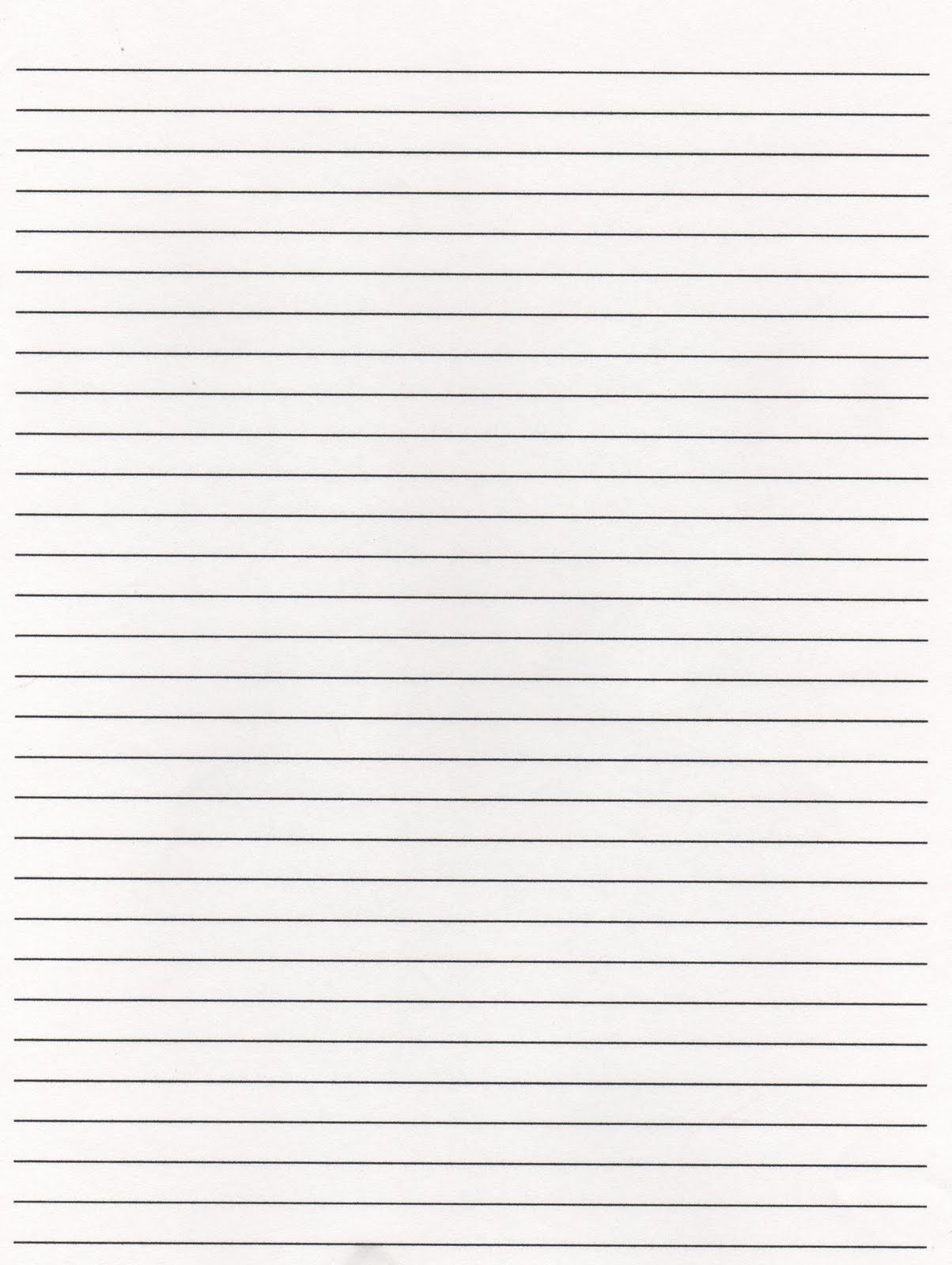 Lined Writing Paper 2
