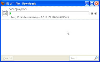 start downloading the incomple file again from the beginning