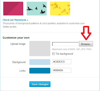 Mengganti Background Twitter