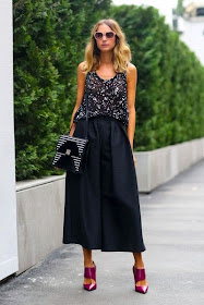 Street Style Fashion Gaucho Pants trend