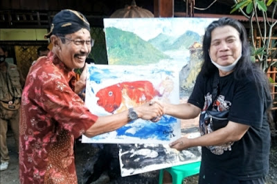 Paguyuban Seni Lukis Banyumas Raya Warnai Keprihatinan Rusaknya Ekosistem Sungai Serayu