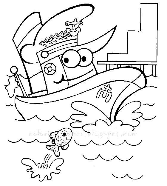 Coloring Pages Boat 7