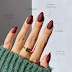 Glamnetic Press On Nails - Merlot | Short Almond Dark Red Nails