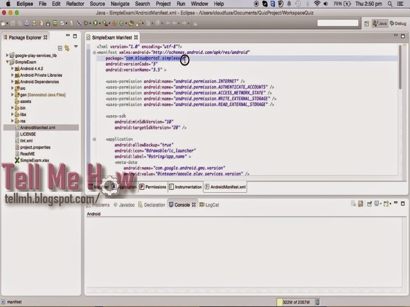 how to create Android Application
