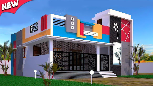 front elevation design single floor