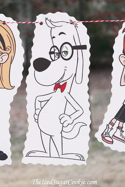 Mr Peabody and Sherman and Penny Birthday Party Flag Bunting Banner Garland DIY Idea