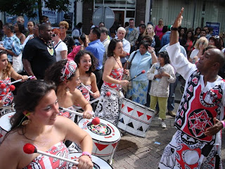 Percussion band during Rotterdam Summer Karnaval 2009