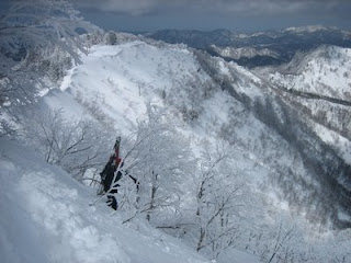 今日のルートの最大の難所を慎重に通過