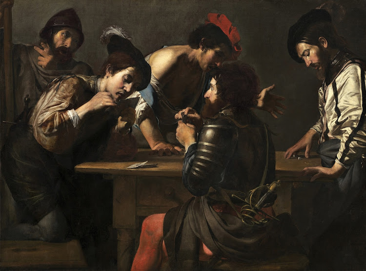 Valentin de Boulogne - Soldiers Playing Cards and Dice (c.1618-20)