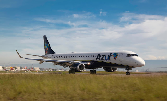 Azul Airlines With Embraer 195