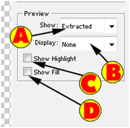 Extract Preview Settings