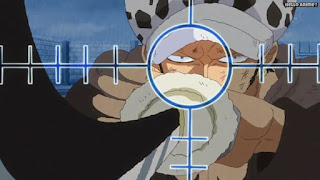 ワンピースアニメ ドレスローザ編 699話 トラファルガー・ロー かっこいい インジェクションショット Trafalgar Law | ONE PIECE Episode 699