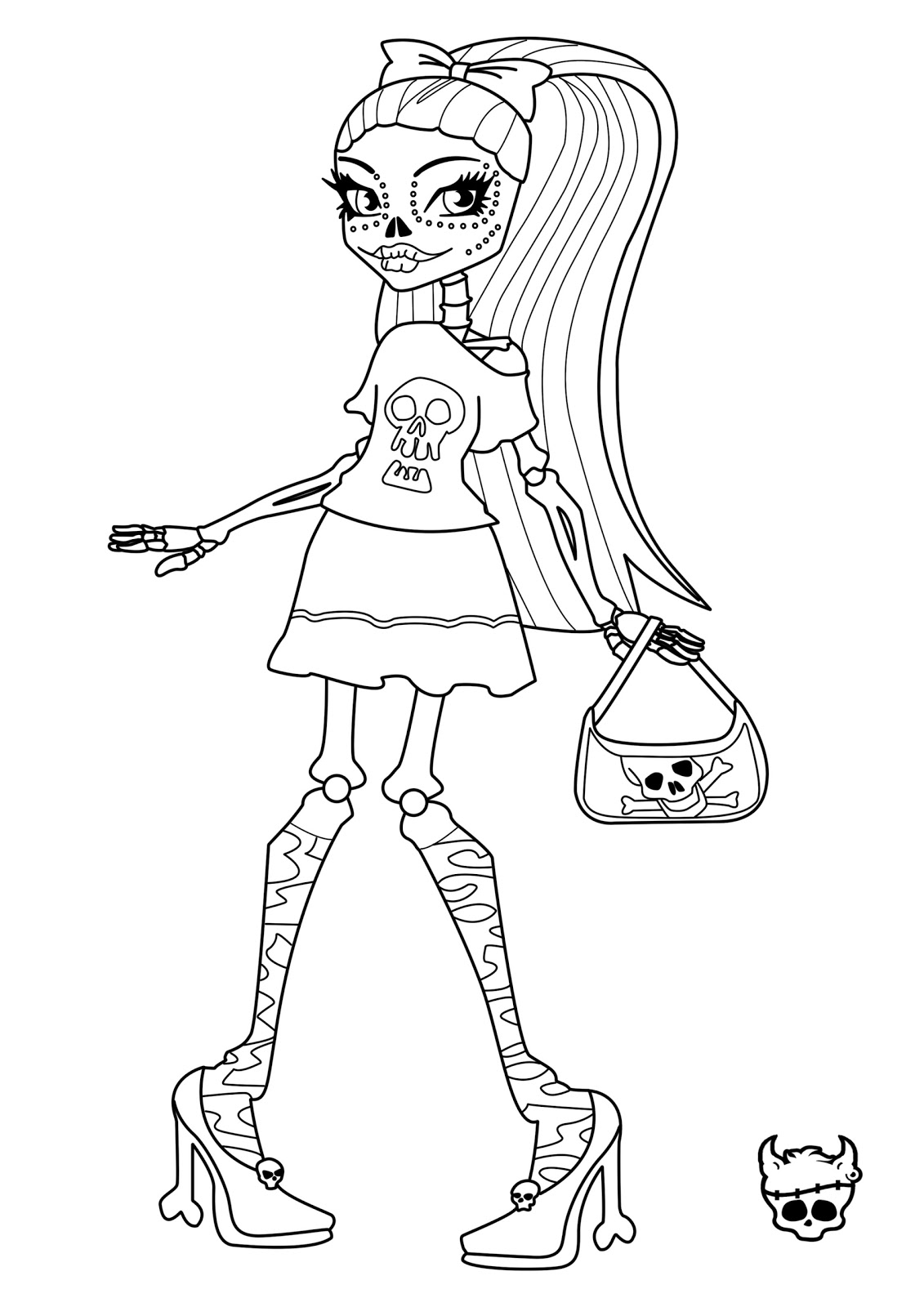 Monster High Free Coloring Pages 7