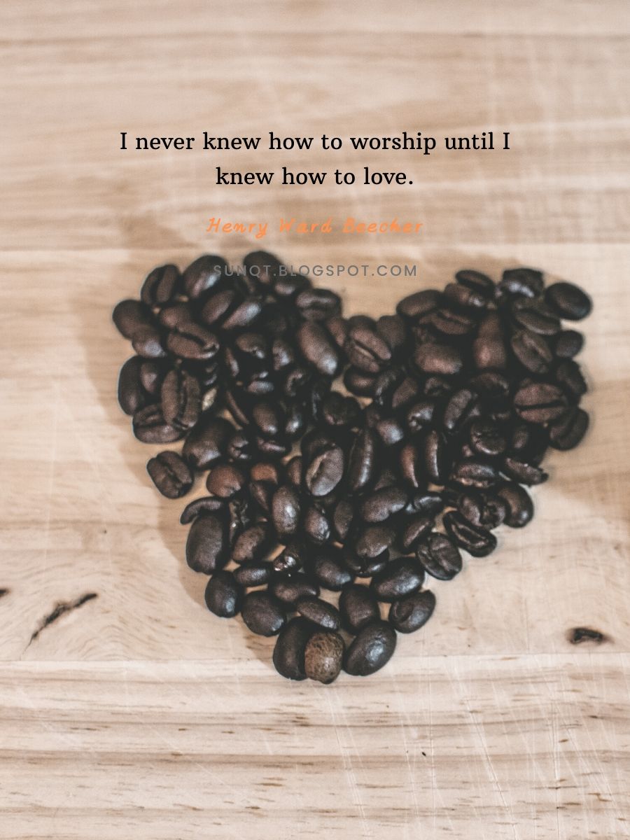 Love Quotes - I never knew how to worship until I knew how to love. – Henry Ward Beecher