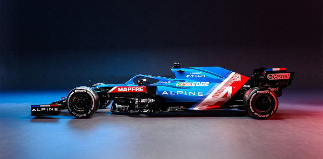 Formula 1 Alpine bolid 2021