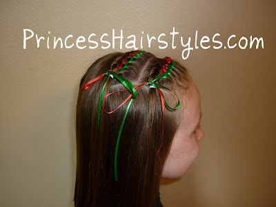 Hairstyles Xmas Party on Christmas Hairstyle With Ribbons