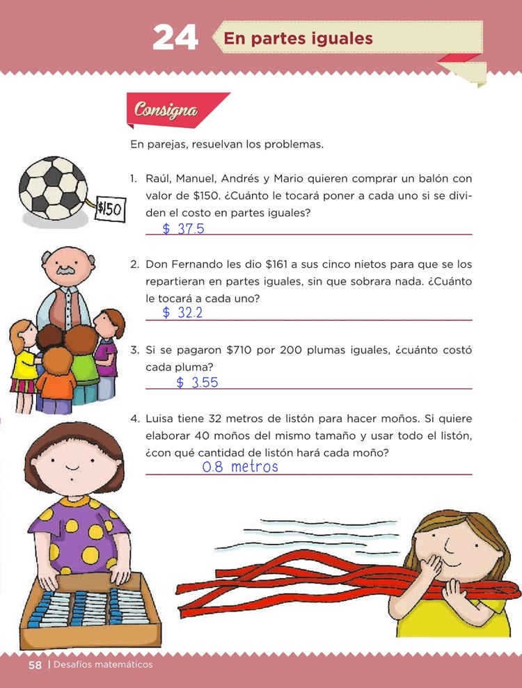 En partes iguales - Desafío 24 - Desafíos Matemáticos ...