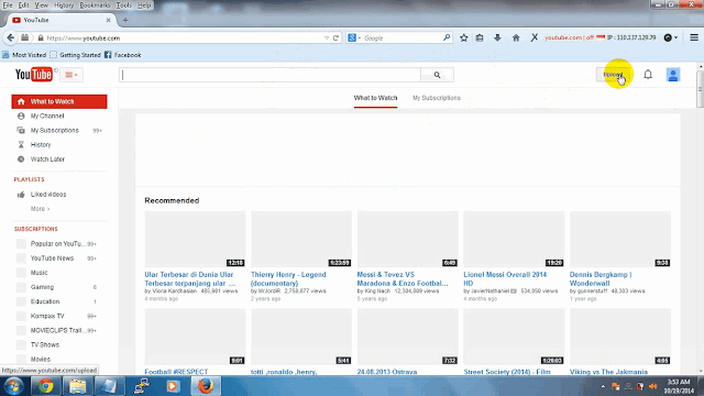 Hasil gambar untuk UPLOD VIDIO KE YOUTUBE