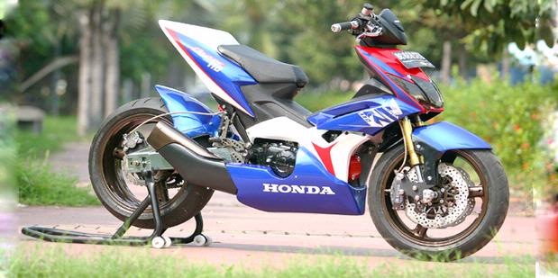 Honda Blade With Hayabusa Modified