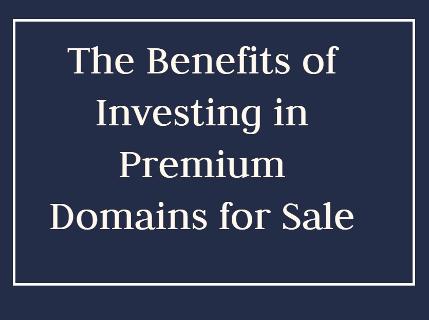 The Benefits of Investing in Premium Domains for Sale