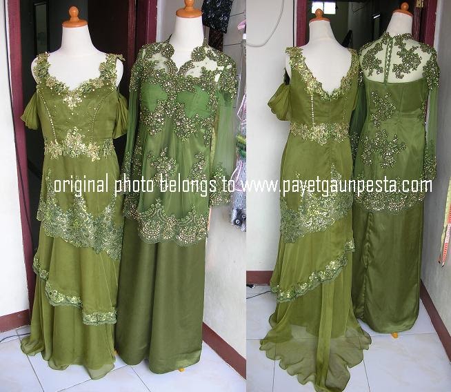  Payet Gaun Pesta Desain Baju Pesta Kebaya Modern dan 