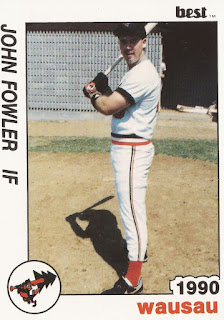 John Fowler 1990 Wausau Timbers card