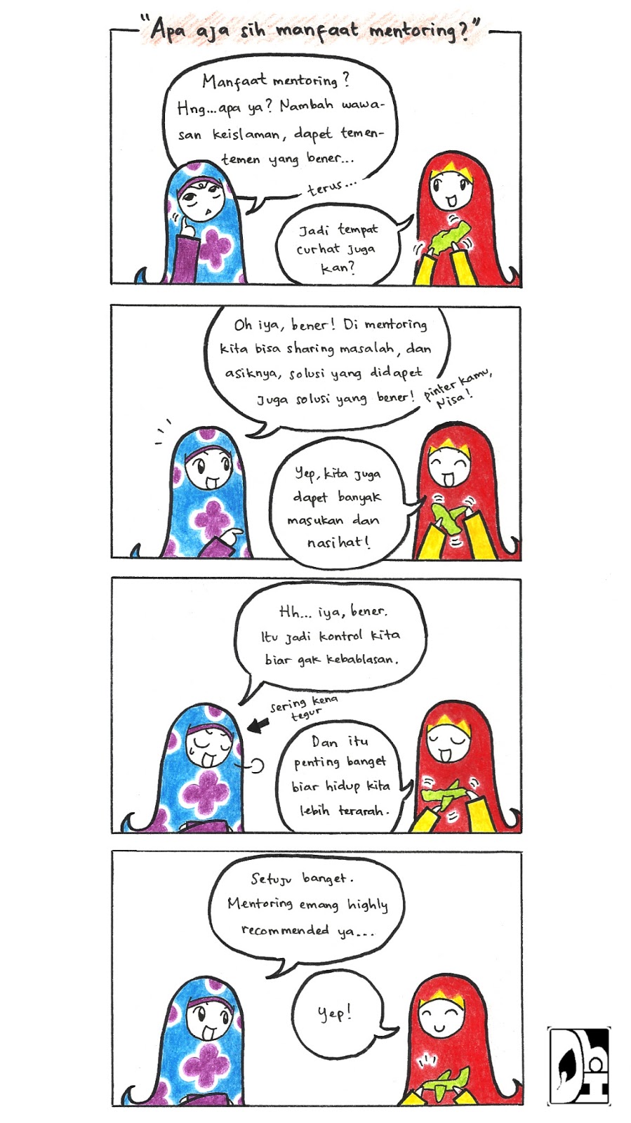 Komik Muslimah KOMIK PANEL 10 Apa Aja Sih Manfaat Mentoring