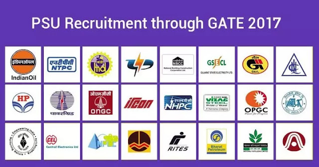 GATE 2017 Recruitment for Engineering Post PSU Job through Gate 2017