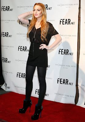 Lindsay Lohan at FEARnet 2nd Anniversary